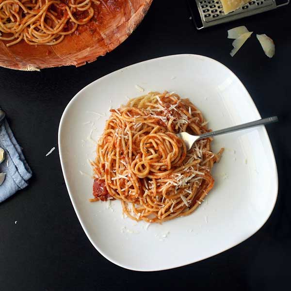 Garlic butter mushroom pasta